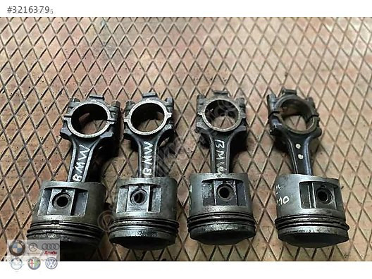 BMW E30 3.16i M10 PİSTON &amp; PİSTON KOLU (ORJİNAL) ÇIKMA ÖZEN O
