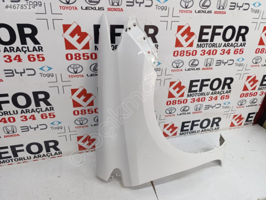 TOYOTA AURİS SAĞ ÖN ÇAMURLUK ÇIKMA ORİJİNAL PARÇA