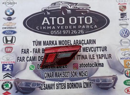 VOLKSWAGEN TİGUAN ORJİNAL ÇIKMA SOL İÇ STOP