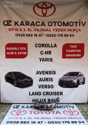 2016-2018 TOYOTA COROLLA ÇIKMA ORJINAL SOL ÖN FAR