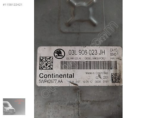 Skoda Super B 1.6 Dizel CAY Motor beyni