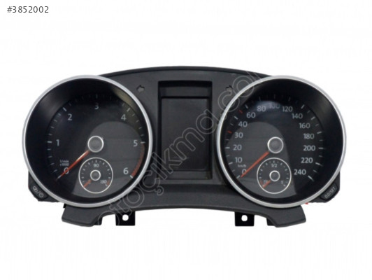 VW Golf 6 Km Gögüs Saati Gösterge Paneli Kadran 5K0920863A Çıkma