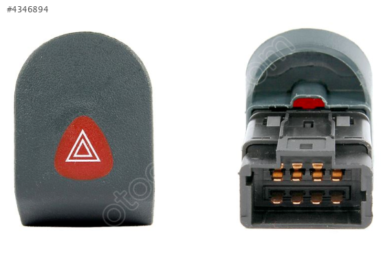 Kango 1-I 2-II Dörtlü Sinyal Flaşhör Düğmesi Butonu (1998-2008)