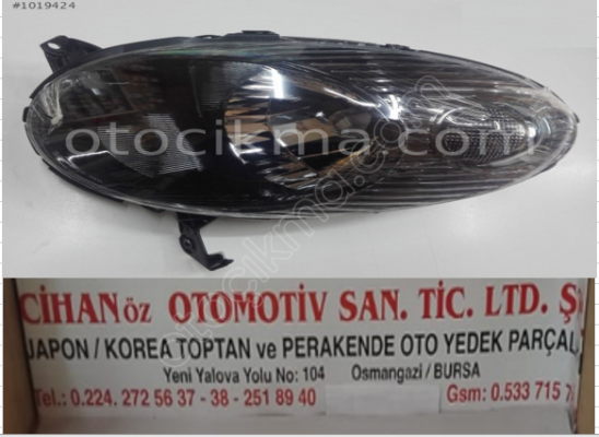 Nissan Micra Siyah Far 2002 2008 .Sol Far.