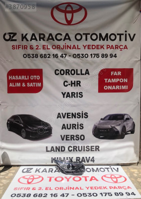 2016-2018 TOYOTA AURIS ÇIKMA ORJINAL SAĞ FAR