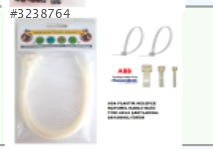 NATUREL PLASTİK KELEPÇE BEYAZ KABLO BAĞI 4.8MMX300MM 10 ADET USA
