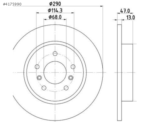 DİSK ARKA FREN NISSAN QASHQAI 13-21/NISSAN X-TRAİL 13-18/RENAULT