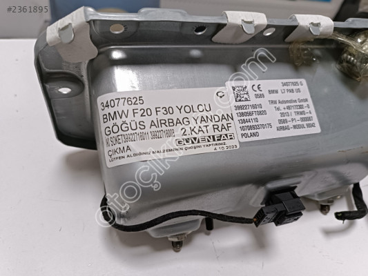 BMW F20 F30 YOLCU GÖĞÜS AİRBAG YANDAN İKİ SOKET 39922716011