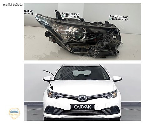 TOYOTA AURİS MAKYAJLI SAĞ FAR ORJİNAL