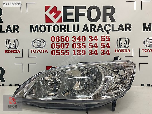 HONDA CIVIC SIFIR SOL FAR 01-06 OEM NO: 33151-S5A-G01