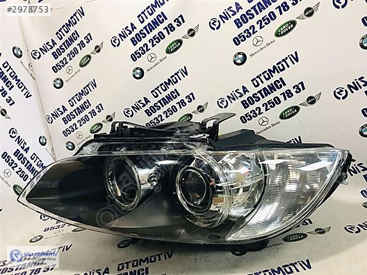 BMW 3 SERİSİ E92 COUPE MAKYAJSIZ SOL FAR ORJ ÇIKMA 7162127
