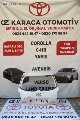 2006-2013 TOYOTA AURİS ÇIKMA ORJİNAL BAGAJ KAPAĞI