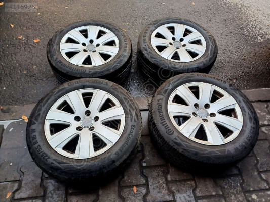 vw passat audi 225/55/16 orjinal çelik jant lastik takım