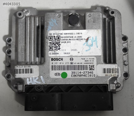 KİA SPORTAGE MOTOR BEYNİ EDC16C39 39114-27346 0281014223