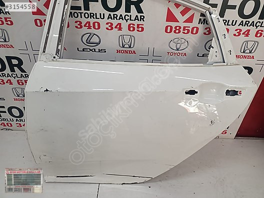HONDA CIVIC FC5 ORJİNAL ÇIKMA SOL ARKA KAPI 16-21