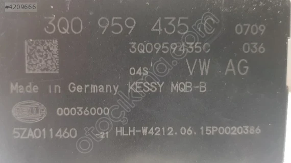 3Q0959435C MERKEZİ KİLİT KONTROL ÜNİTESİ VW TİGUAN SKODA KODİAQ S