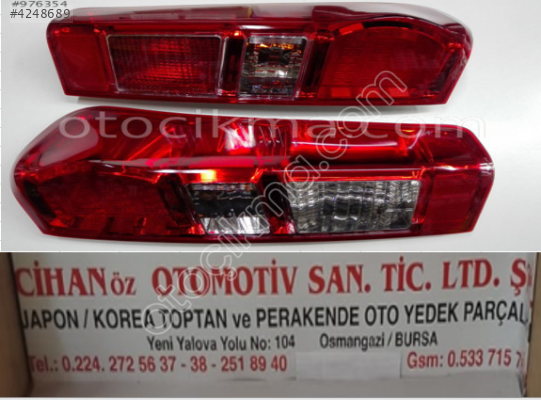 Isuzu DMAX Ledli Stop 12 16 - RL - ADET FIYAT