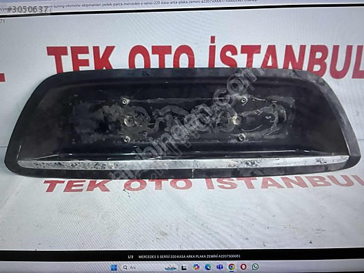 MERCEDES S SERİSİ 220 KASA ARKA PLAKA ZEMİNİ A2207500081