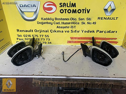 Renault Megane 4 Orjinal Sağ/Sol Dikiz Ayna ve Diğer Çıkma Pa