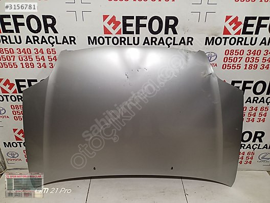 TOYOTA COROLLA MOTOR KAPUTU ÇIKMA ORİJİNAL PARÇA 2002-2007