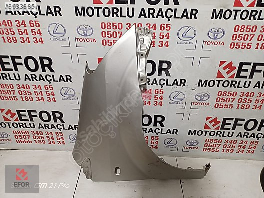 TOYOTA VERSO SAĞ ÖN ÇAMURLUK ÇIKMA ORİJİNAL PARÇA 2005