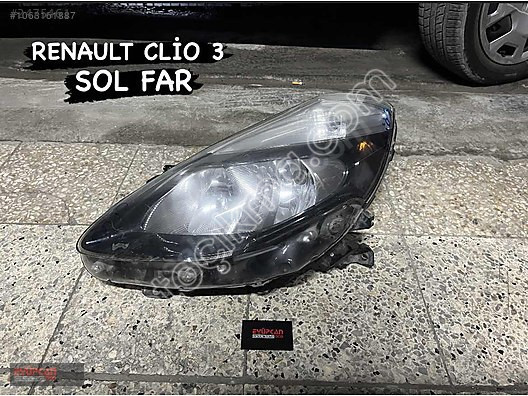 Orjinal Renault Clio 3 Sol Far Eyupcan Oto'da Bulunur