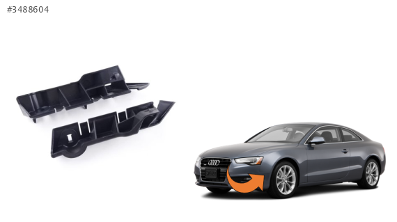8T0807283 AUDI A5 2012+ ÖN TAMPON BRAKETİ SOL