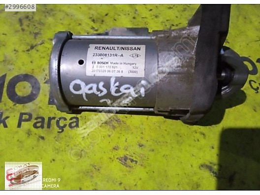 RENAULT CLİO MEGANE NİSSAN QASHQAİ MARŞ MOTORU ÇIKMA 23300813R