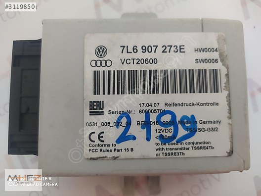 WV PHAETON LASTİK BASİNC KONTROL UNİTESİ 77L6907273E