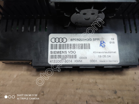 Audi A3 klima kontrol paneli 8P0820043G 8P0 820 043G