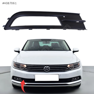 3G0854662 VW PASSAT 15-18 ÖN TAMPON SİS KAPAĞI SAĞ KROMSUZ