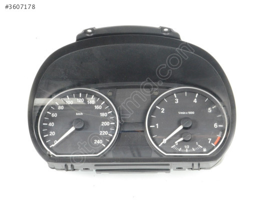 BMW E81 E87 E90 Benzin Otomatik KM Saati Gösterge Paneli Kadran