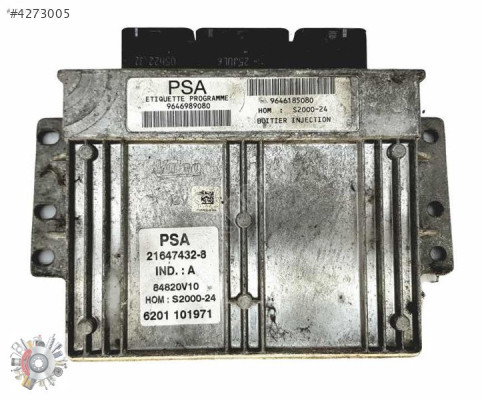 9646989080 PEUGEOT PARTNER 1.4 MOTOR BEYNİ