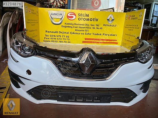 RENAULT MEGAN 4 SÖKME HATASIZ ÖN TAMPON DOLU VE DİĞER PARÇALARI