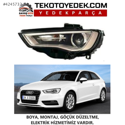 AUDİ A3 ÖN FAR XENON  SAĞ SOL 2013 2014 2015 2016 KAMPANYA