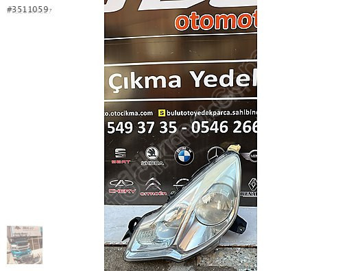 Citroen c3 sol ön far 2013-2016