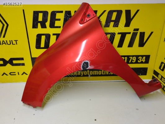 631017334R RENAULT CLİO 4 SOL ÖN ÇAMURLUK KIRMIZI ORJ RENKAY OTO