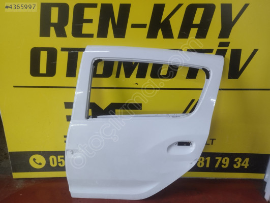DACİA SANDERO SOL ARKA KAPI BEYAZ 2013 2020 ORJ ÇIKMA RENKAY