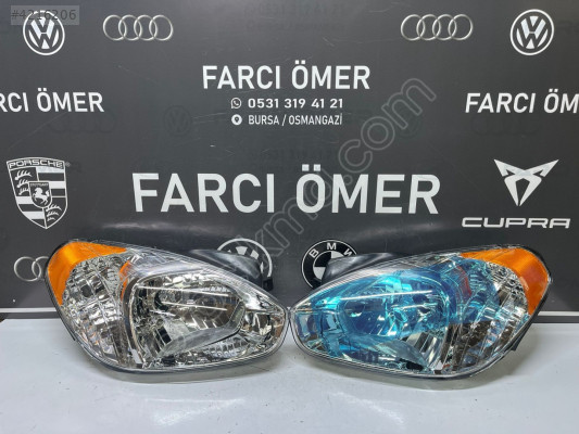 HYUNDAİ ACCENT ERA 2007-09 SAĞ-SOL TAKIM ÖN FAR SIFIR SARI SİNYAL