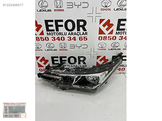TOYOTA COROLLA SOL FAR ÇIKMA ORJİNAL YEDEK PARÇA