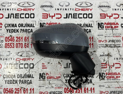 NİSSAN QASHQAİ J12 SAĞ DIŞ AYNA KOMPLE ÇIKMA YEDEK PARÇA 22-25