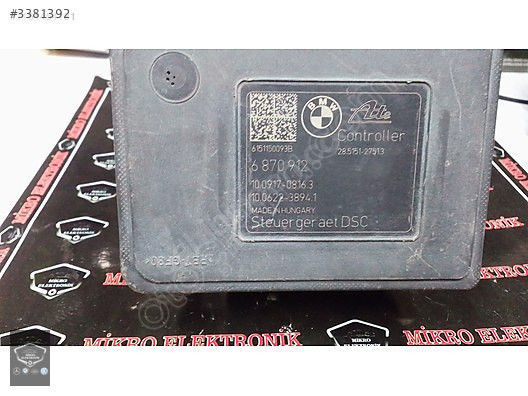 6870418 6870912 10.0917-0816.3 BMW F20 F22 F30 F32 ABS BEYNİ