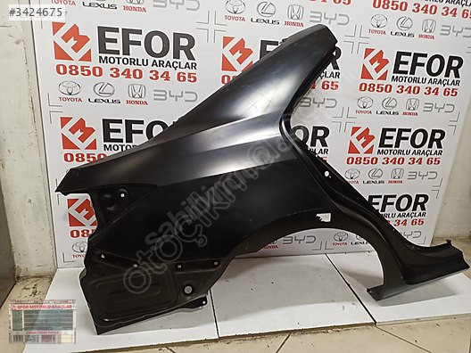 TOYOTA COROLLA SIFIR SAĞ ARKA ÇAMURLUK 2013-2018
