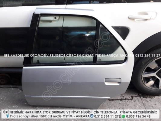 peugeot 306 çıkma sol arka dolu kapı