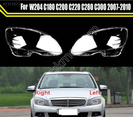MERCEDES C SERİ W204 SAĞ SOL FAR CAMI