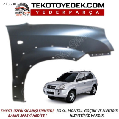 TUCSON ÖN ÇAMURLUK SAĞ SOL 2005 2006 2007 2008 2009 2010 KAMPANYA