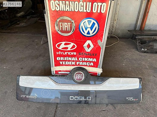 Fiat Doblo arka bagaj üstü plastik çıkma orijinal