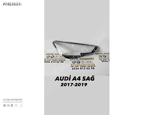 AUDİ A4 2015-2019 SAĞ SOL FAR CAMI