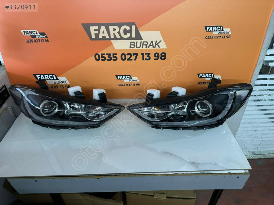 ELANTRA TAKIM FAR LEDLİ MERCEKLİ SAĞ SOL FAR SIFIR İTHAL