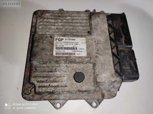 Fiat Punto 1.3 Motor Beyni 51781568 MJD6F3.P4